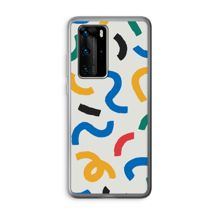 Illustratieve pop 2: Huawei P40 Pro Transparant Hoesje