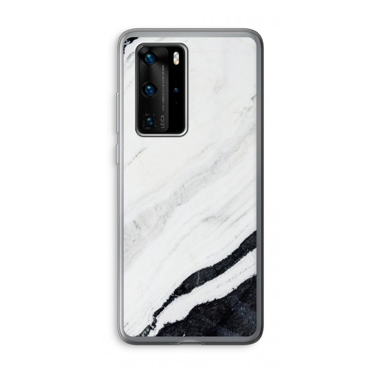 Elegante marmer: Huawei P40 Pro Transparant Hoesje