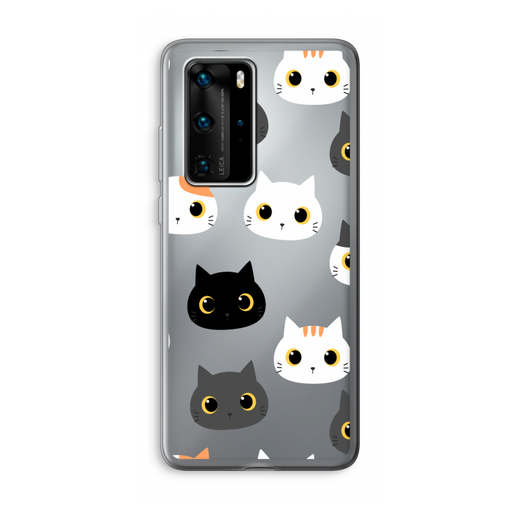 Katten: Huawei P40 Pro Transparant Hoesje