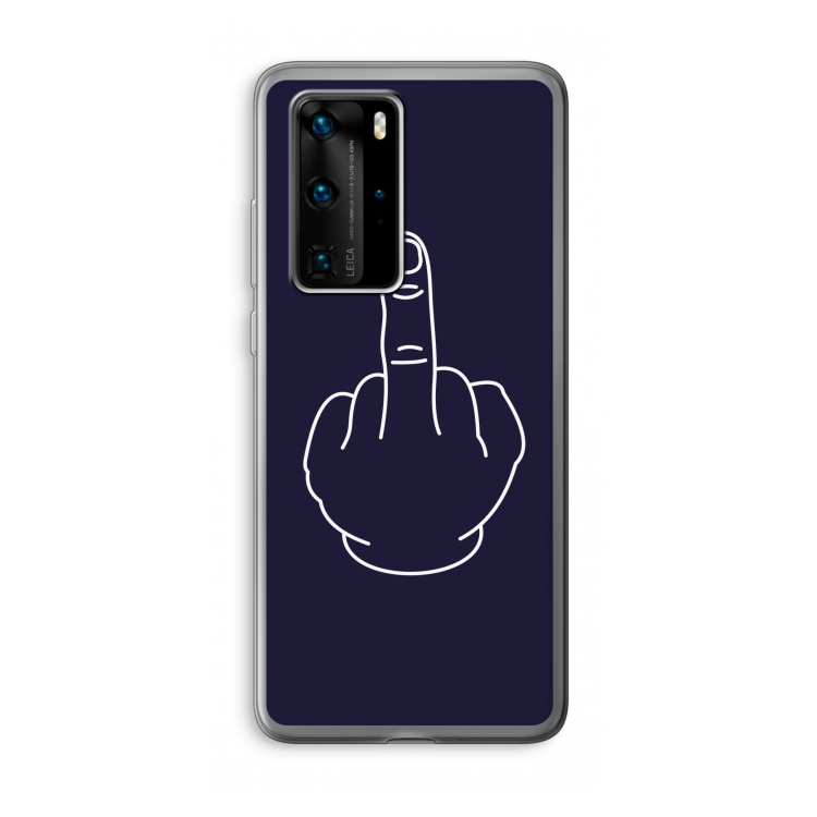 F**k U: Huawei P40 Pro Transparant Hoesje