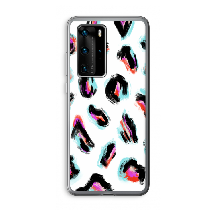 Cheetah color: Huawei P40 Pro Transparant Hoesje