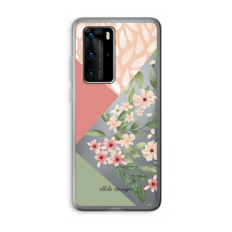 Sweet heaven geometrics: Huawei P40 Pro Transparant Hoesje
