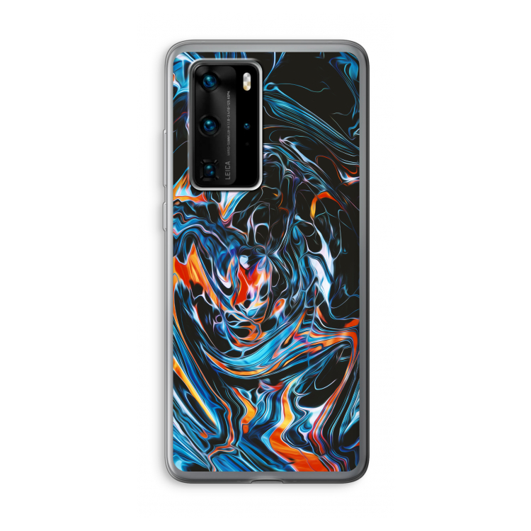 Black Unicorn: Huawei P40 Pro Transparant Hoesje