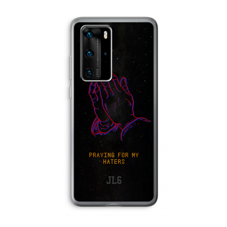 Praying For My Haters: Huawei P40 Pro Transparant Hoesje