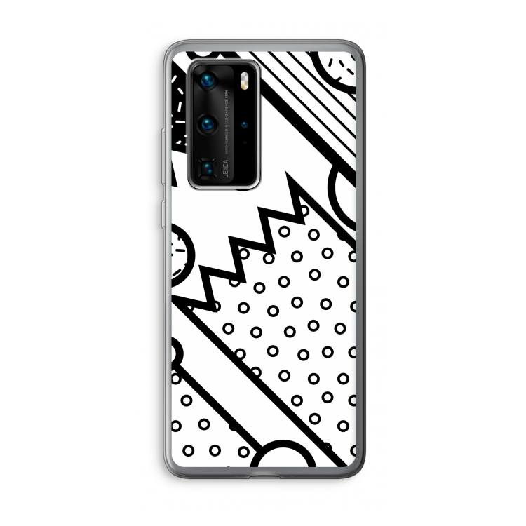 Pop Art #4: Huawei P40 Pro Transparant Hoesje
