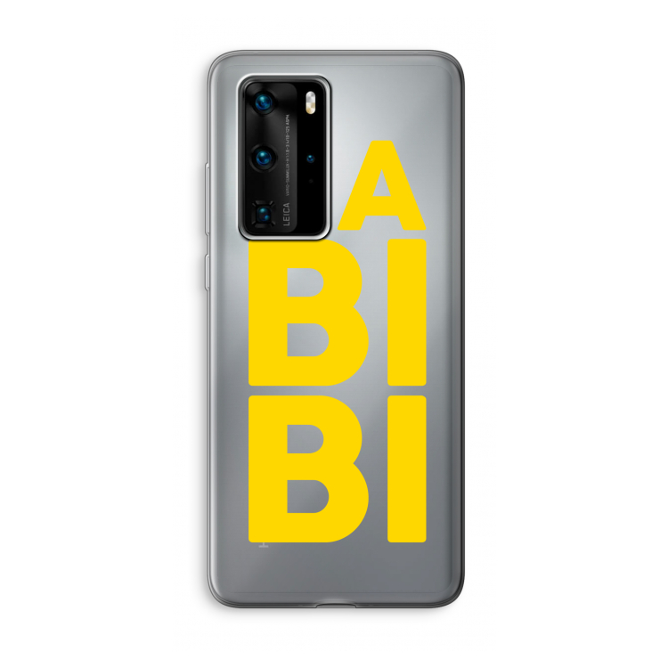 Habibi Blue: Huawei P40 Pro Transparant Hoesje