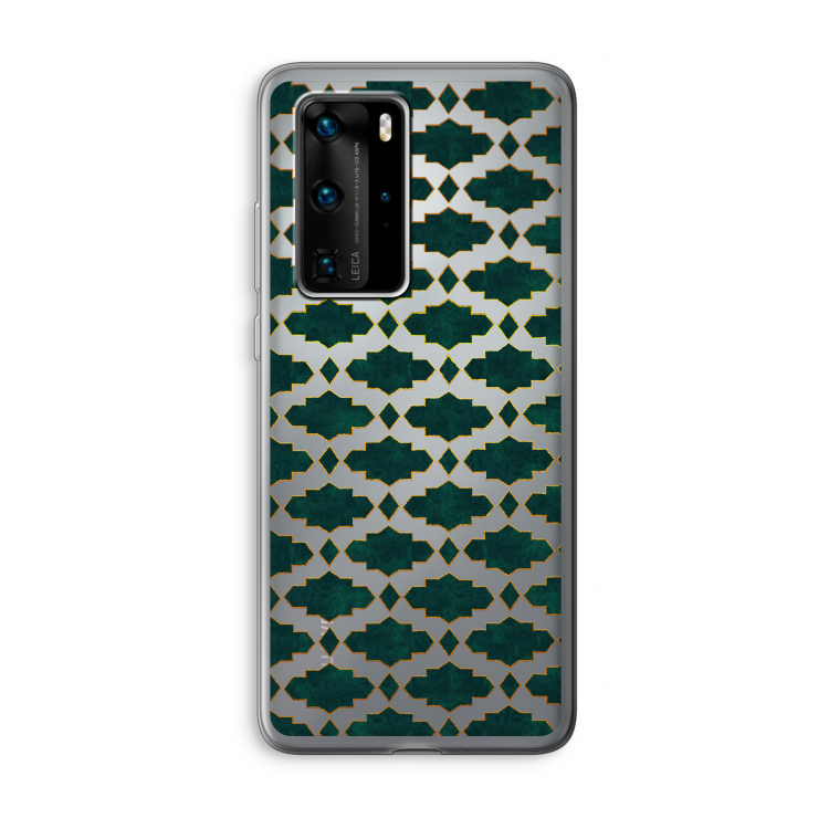 Moroccan tiles: Huawei P40 Pro Transparant Hoesje