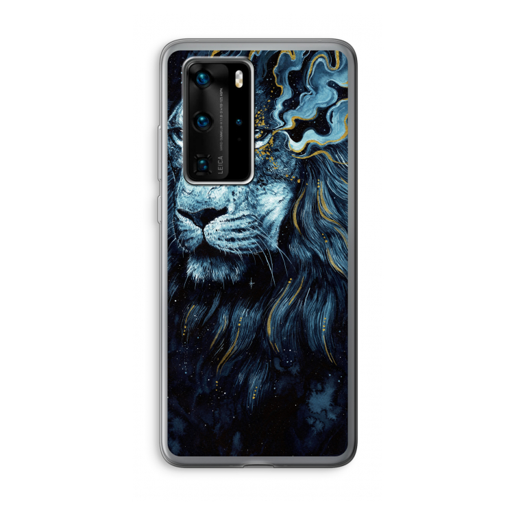 Darkness Lion: Huawei P40 Pro Transparant Hoesje