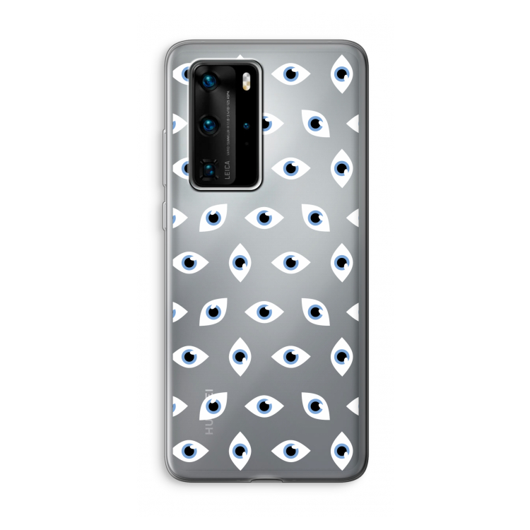 Eyes pattern: Huawei P40 Pro Transparant Hoesje