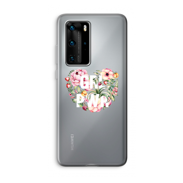 GRL PWR Flower: Huawei P40 Pro Transparant Hoesje