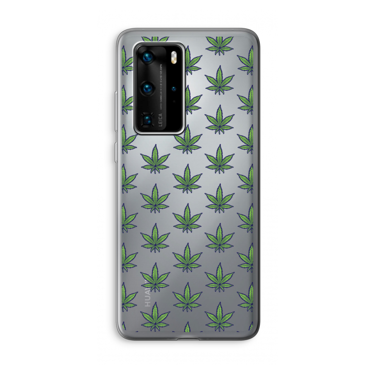 Weed: Huawei P40 Pro Transparant Hoesje