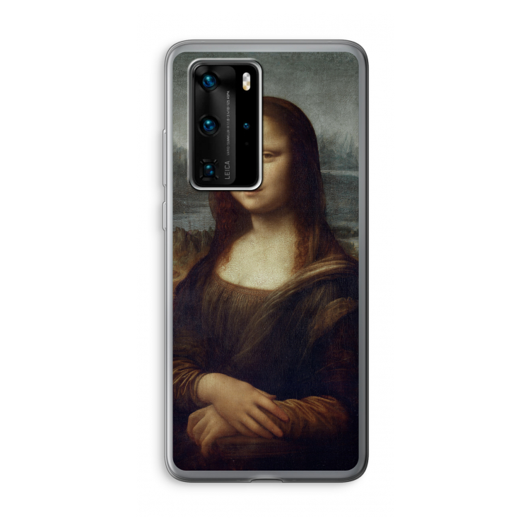 Mona Lisa: Huawei P40 Pro Transparant Hoesje