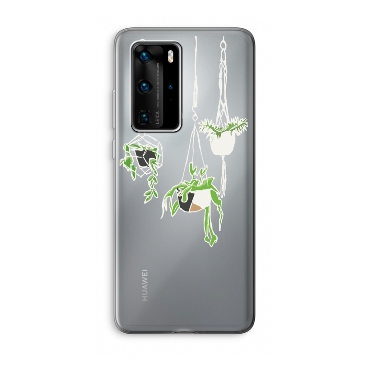 Hang In There: Huawei P40 Pro Transparant Hoesje