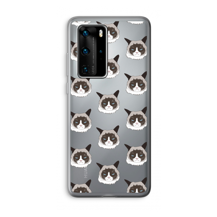 It's a Purrr Case: Huawei P40 Pro Transparant Hoesje