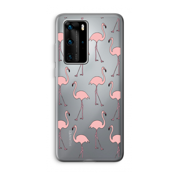 Anything Flamingoes: Huawei P40 Pro Transparant Hoesje