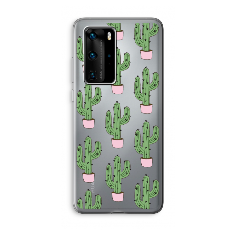 Cactus Lover: Huawei P40 Pro Transparant Hoesje