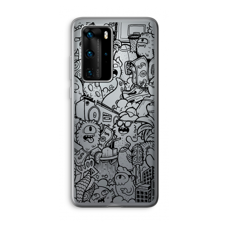 Vexx Black City : Huawei P40 Pro Transparant Hoesje