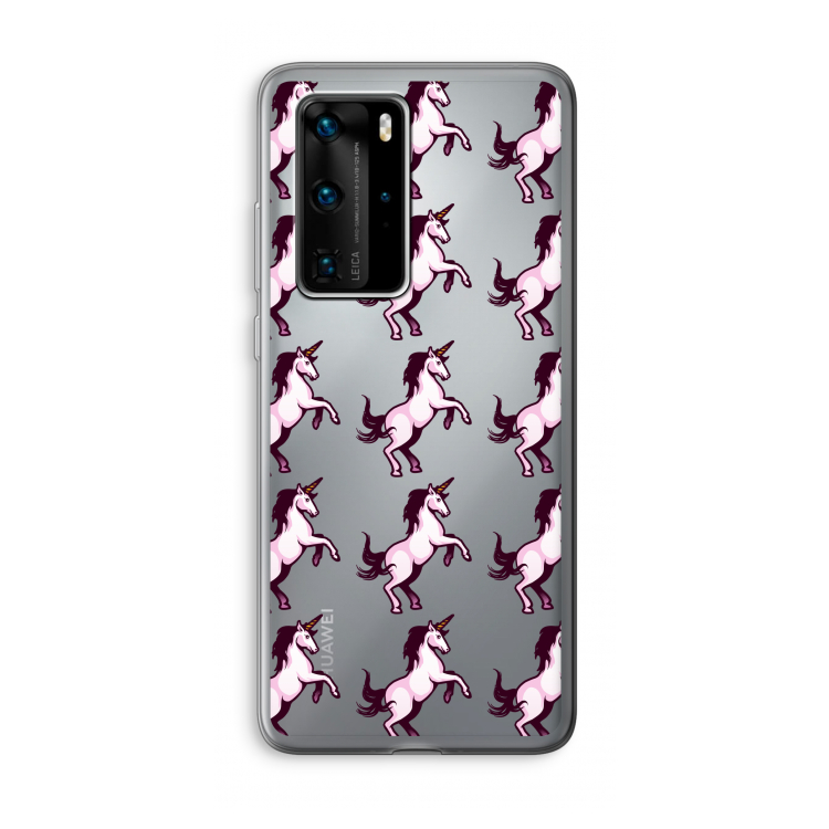Musketon Unicorn: Huawei P40 Pro Transparant Hoesje