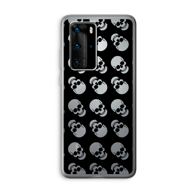 Musketon Skulls: Huawei P40 Pro Transparant Hoesje