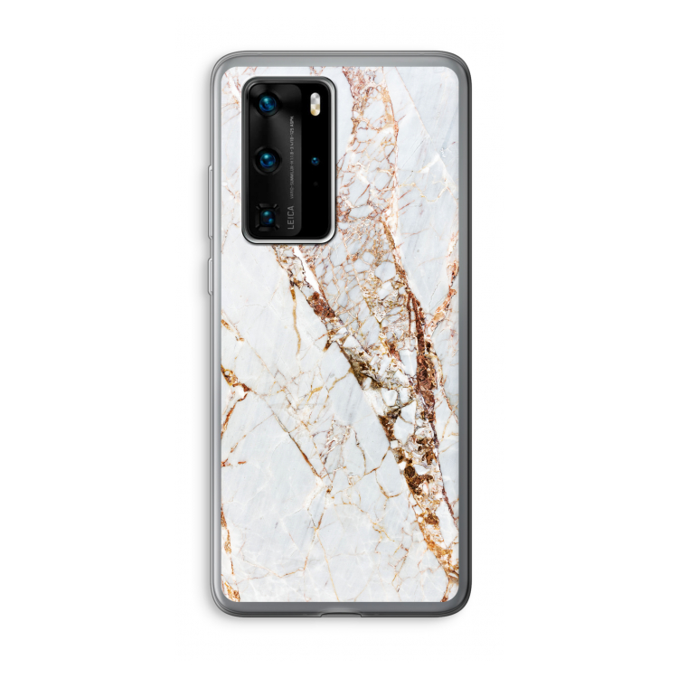 Goud marmer: Huawei P40 Pro Transparant Hoesje
