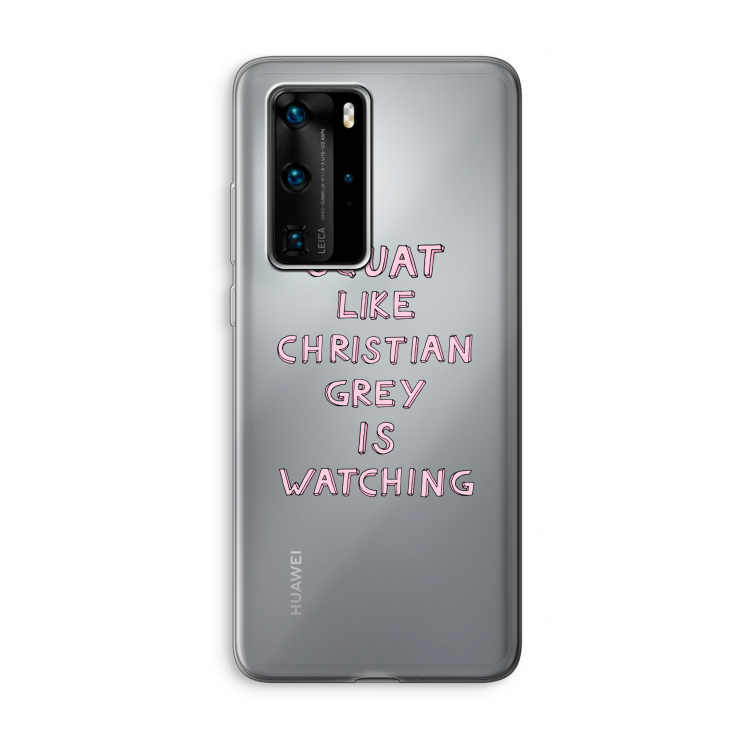 Christian Grey: Huawei P40 Pro Transparant Hoesje