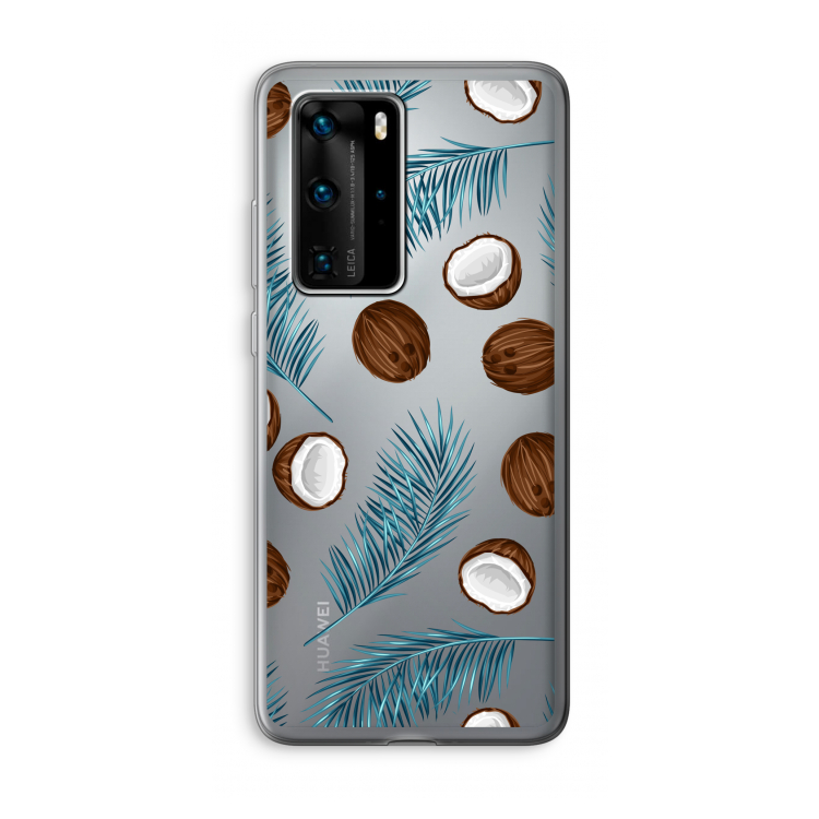 Kokosnoot roze: Huawei P40 Pro Transparant Hoesje