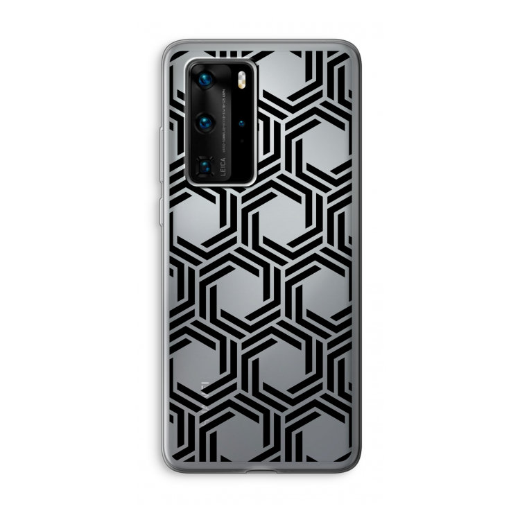 Geometrisch patroon: Huawei P40 Pro Transparant Hoesje