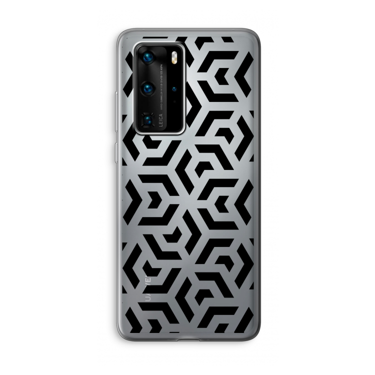 Crazy pattern: Huawei P40 Pro Transparant Hoesje
