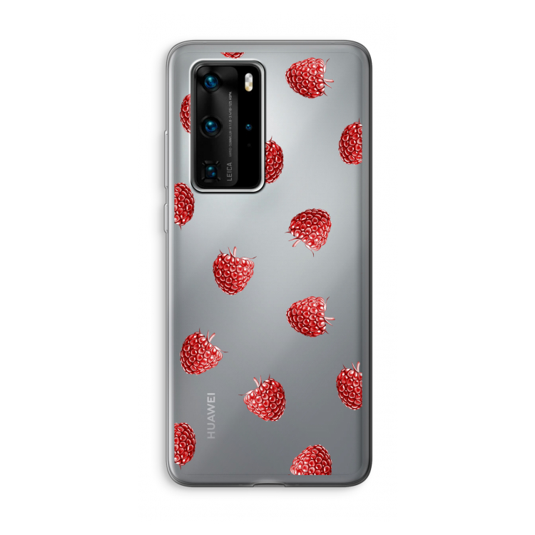 Framboosjes: Huawei P40 Pro Transparant Hoesje