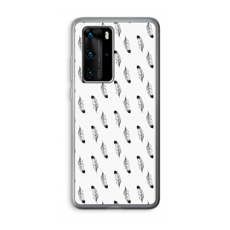 Pluimen: Huawei P40 Pro Transparant Hoesje