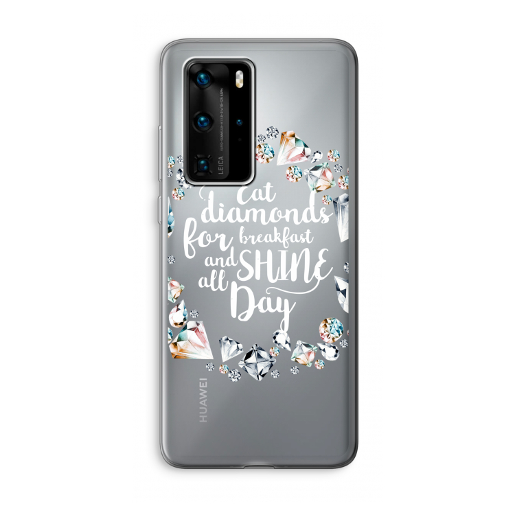 Diamonds: Huawei P40 Pro Transparant Hoesje