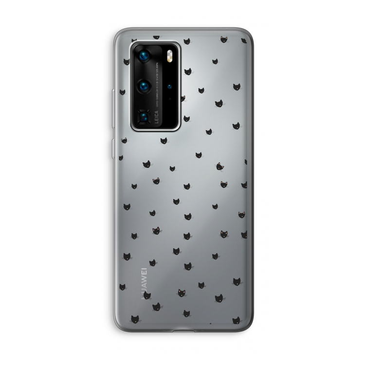 Kleine kattenkopjes: Huawei P40 Pro Transparant Hoesje