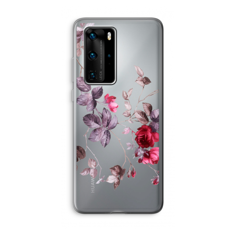 Mooie bloemen: Huawei P40 Pro Transparant Hoesje