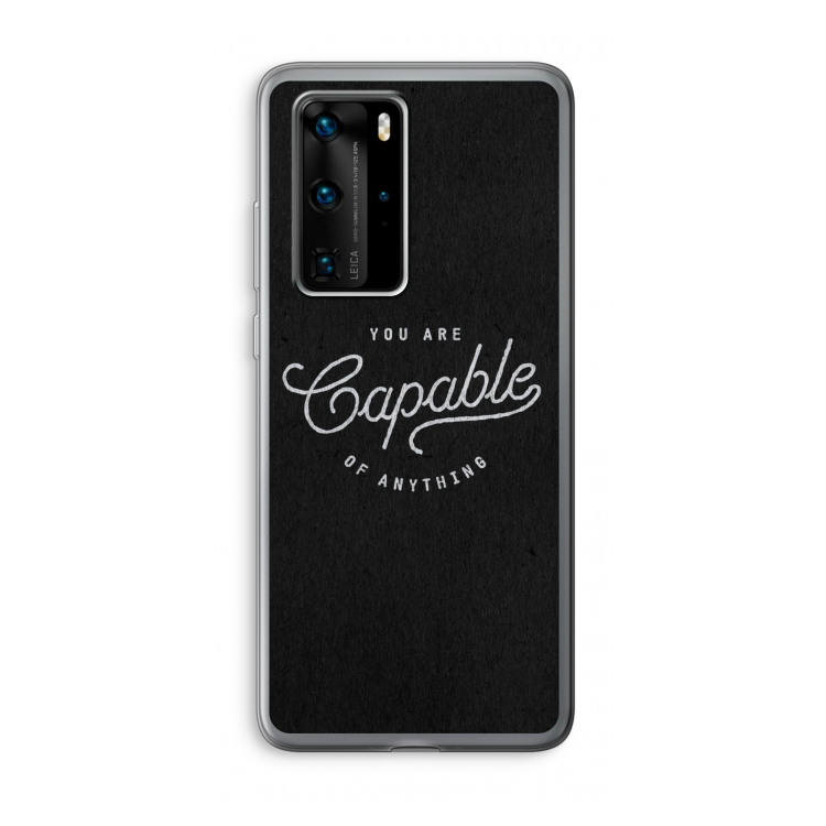 Capable: Huawei P40 Pro Transparant Hoesje