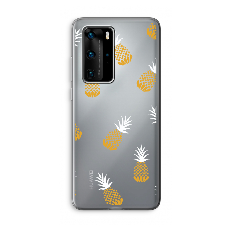 Ananasjes: Huawei P40 Pro Transparant Hoesje
