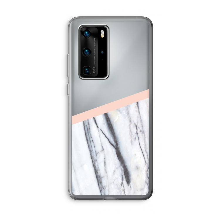 A touch of peach: Huawei P40 Pro Transparant Hoesje