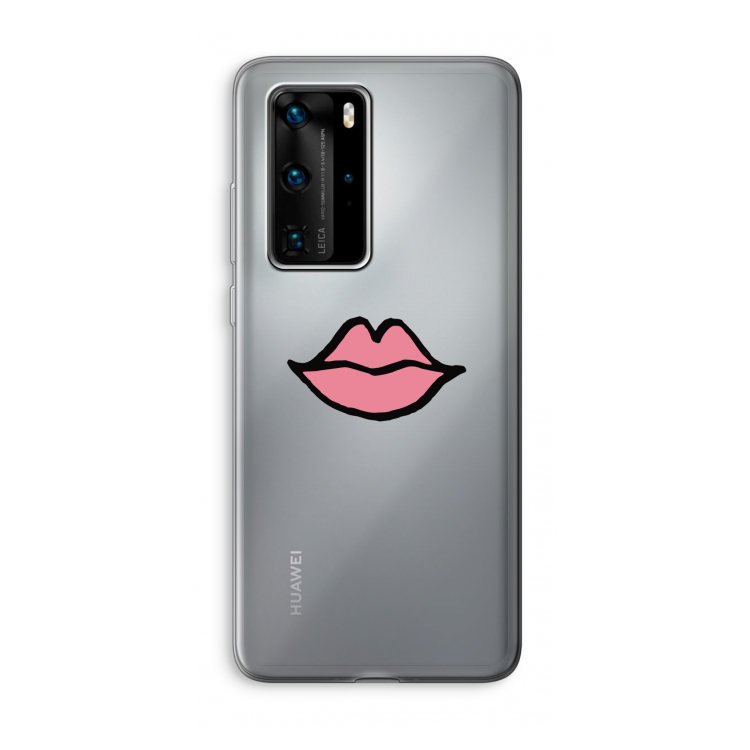 Kusje: Huawei P40 Pro Transparant Hoesje