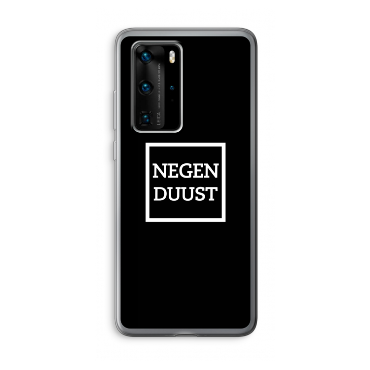 Negenduust black: Huawei P40 Pro Transparant Hoesje