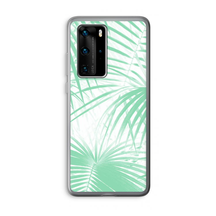 Palmbladeren: Huawei P40 Pro Transparant Hoesje