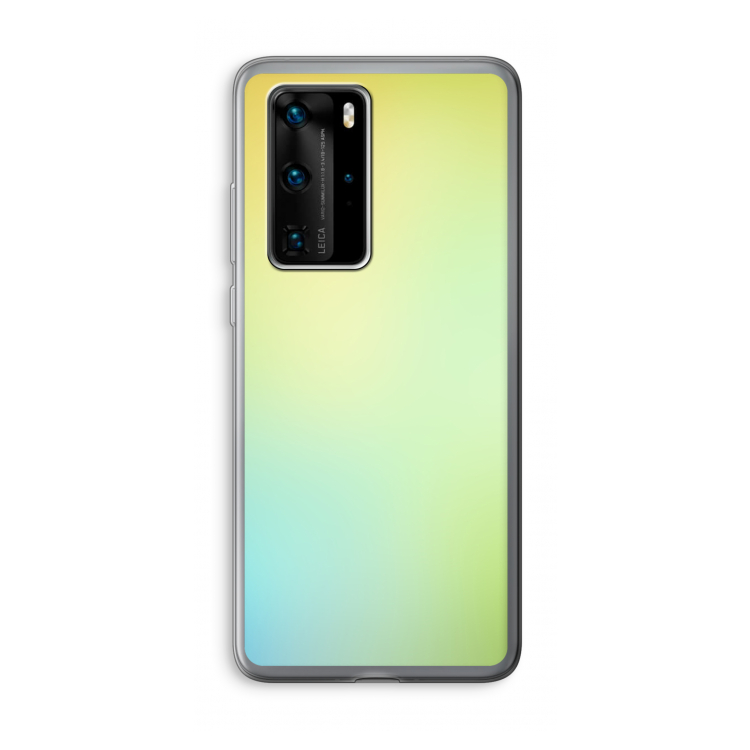 Minty mist pastel: Huawei P40 Pro Transparant Hoesje