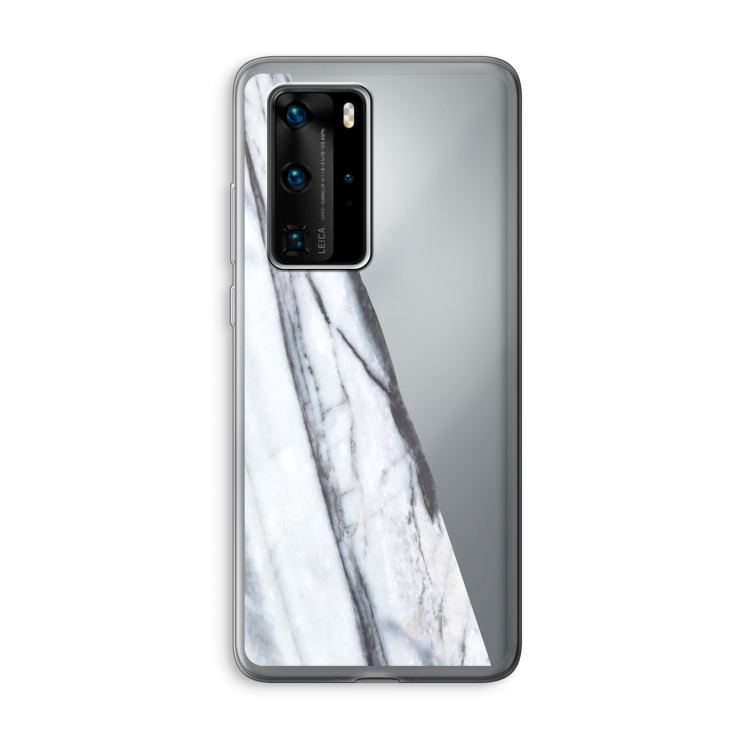 Gestreepte marmer: Huawei P40 Pro Transparant Hoesje