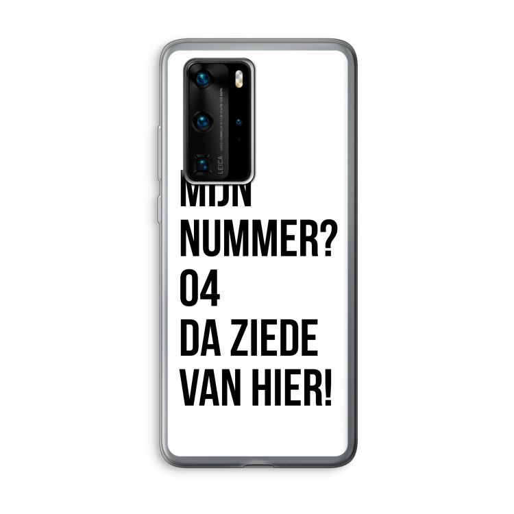 Da ziede van hier: Huawei P40 Pro Transparant Hoesje