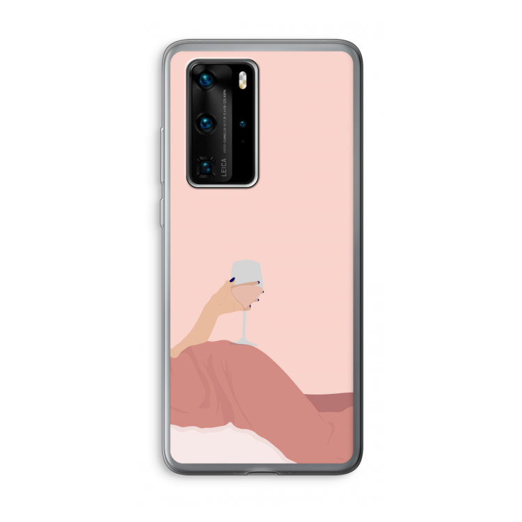Wine: Huawei P40 Pro Transparant Hoesje