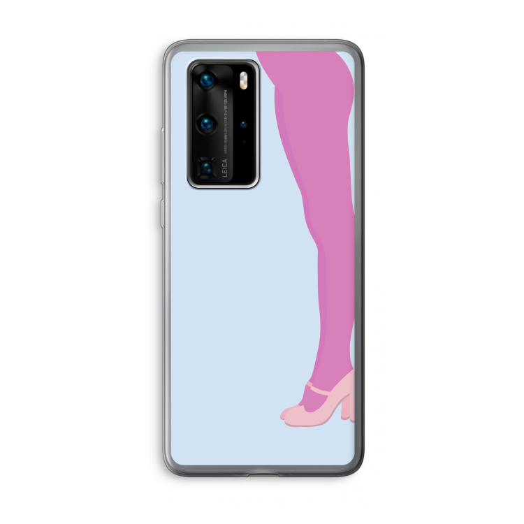 Pink panty: Huawei P40 Pro Transparant Hoesje