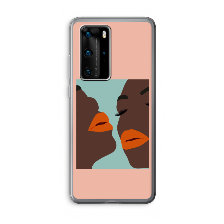 Orange lips: Huawei P40 Pro Transparant Hoesje
