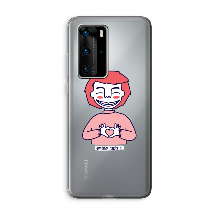 Hartje: Huawei P40 Pro Transparant Hoesje