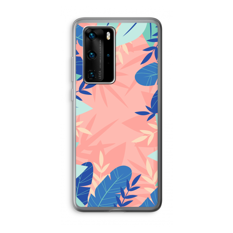 Tropisch: Huawei P40 Pro Transparant Hoesje