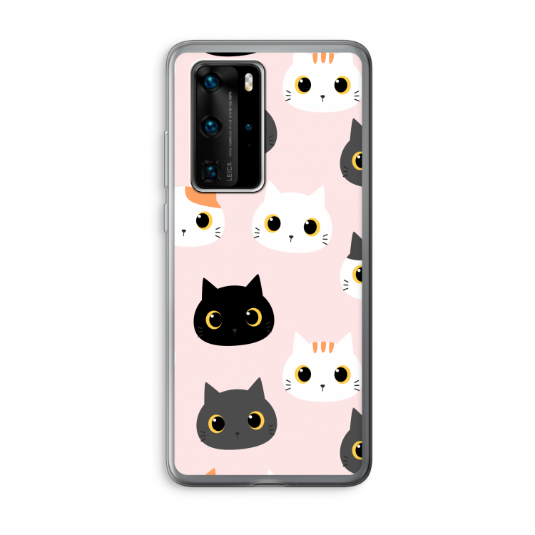 Katten: Huawei P40 Pro Transparant Hoesje