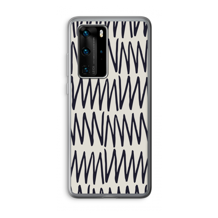 Marrakech Zigzag: Huawei P40 Pro Transparant Hoesje