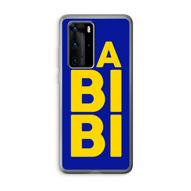 Habibi Blue: Huawei P40 Pro Transparant Hoesje